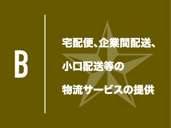 街中を走る配送車両